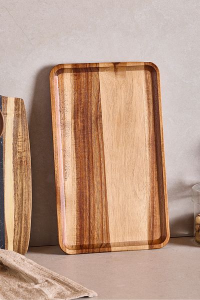 Perotti Acacia Presentation Plate 34X21 cm