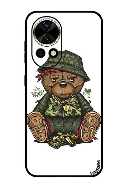 Theodor جراب واقٍ مضاد للخدش والصدمات لهاتف هواوي نوفا 12 تيدي بير