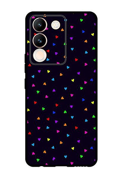 Theodor جراب واقٍ مضاد للخدش والصدمات لهاتف Vivo V29e بتصميم قلوب صغيرة (2)