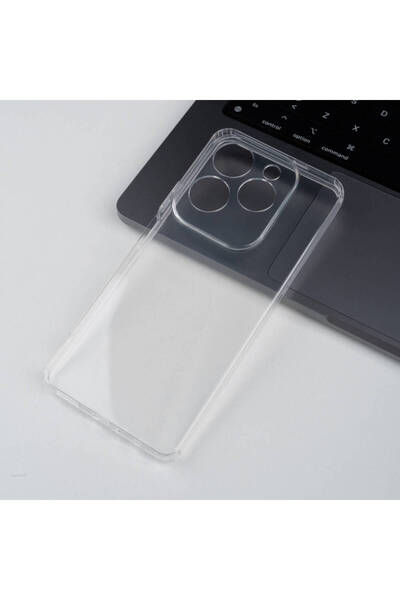 Nezih Case Infinix Hot 40 Pro Compatible Antishock Airbag Transparent Hard Cover with Corner and Camera Protection