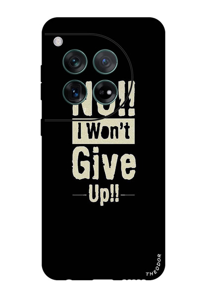 Theodor جراب واقٍ مضاد للخدش والصدمات لهاتف OnePlus 12، لا أريد الاستسلام