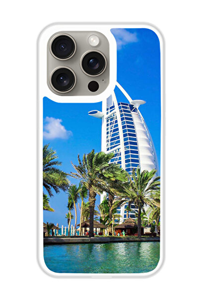 Theodor غطاء حماية لهاتف أبل آيفون 15 برو ماكس برج دبي (مصد أبيض)