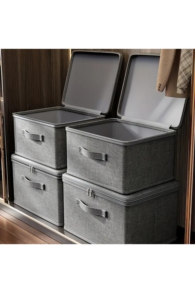 Textia Home 3 Piece Organizer Sweater Bag Set 35X26X46