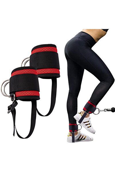 Al Rayyan Sports أحزمة الكاحل Bionty Fitness مع حلقة قدم قابلة للتعديل