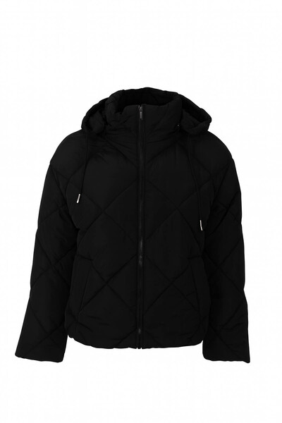 trender Black Women's Coat Y116