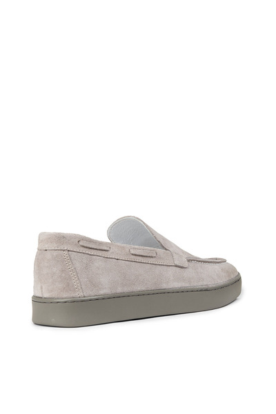 Deery Men's Genuine Suede Gray Loafer Shoes