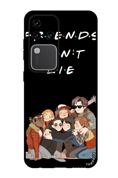 Theodor جراب واقٍ مضاد للخدش والصدمات لهاتف Vivo S18 Pro، الأصدقاء لا يكذبون