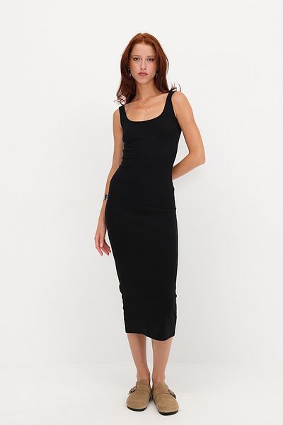 Addax Thick Strap Midi Dress E0416