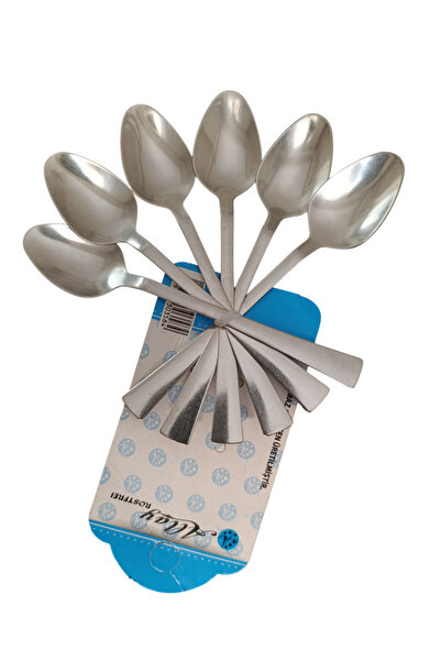Assess Store Set of 6 Stainless Steel 1mm Tea Coffee Spoons