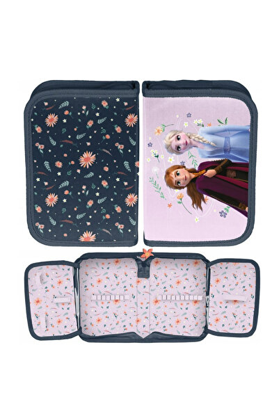 zola Unlined pencil case, Disney Frozen, 2 flaps, 19.5 x 13 x 3.5 cm, pink