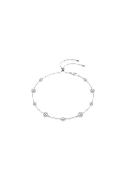 Swarovski 5732275 Kolye Una:Necklace Double Sıde Cre/Rhs