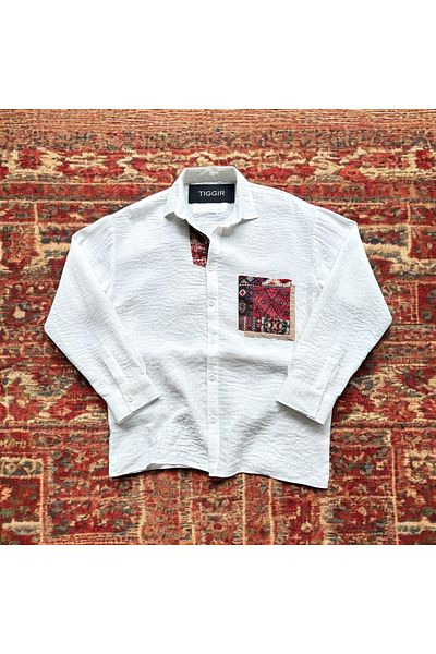 tiggirmoda Straw Pocket Linen Shirt
