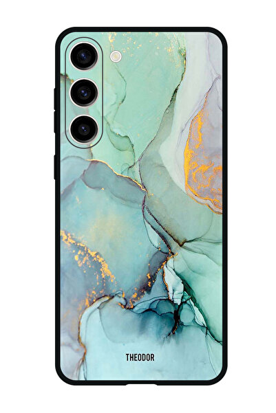 Theodor جراب واقٍ مضاد للخدش والصدمات لهاتف Samsung Galaxy S23 FE مع خطوط الشقوق