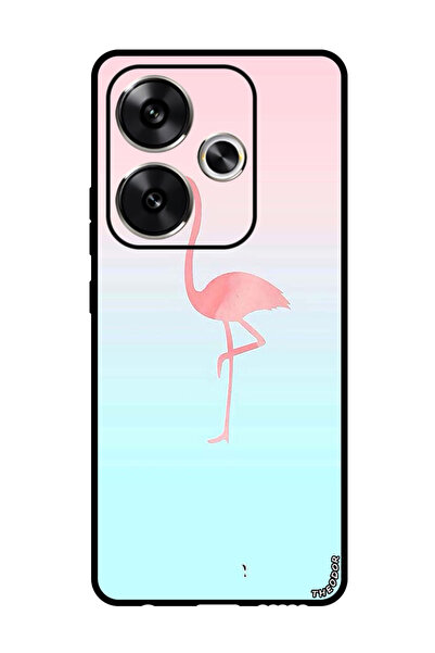 Theodor جراب واقٍ مضاد للخدش والصدمات لهاتف Xiaomi Redmi Turbo 3 وردي فلامنغو