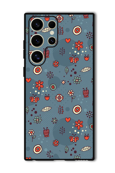 Theodor جراب واقٍ مضاد للخدش والصدمات لهاتف Samsung Galaxy S24 Ultra بأوراق و...