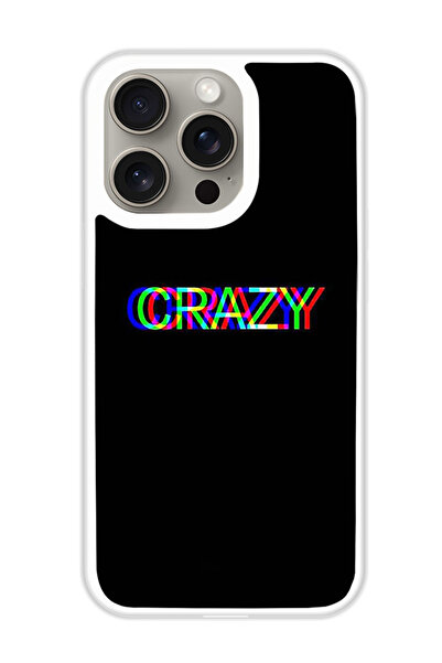 Theodor غطاء حماية لهاتف أبل آيفون 15 برو ماكس Crazy 3d (مصد أبيض)