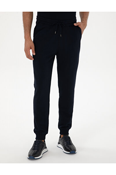 Pierre Cardin Lacivert Slim Fit 3 İplik Paçası Lastikli Eşofman Altı 50317676-VR033