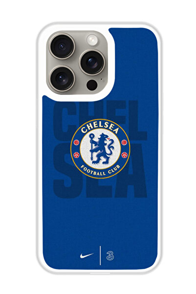 Theodor غطاء حماية لهاتف أبل آيفون 15 برو تشيلسي (مصد أبيض)