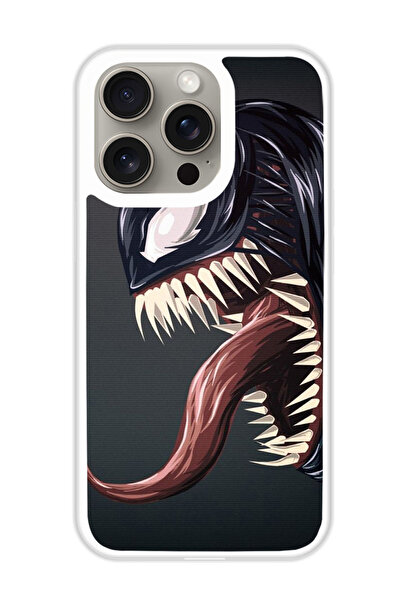 Theodor غطاء حماية لهاتف أبل آيفون 15 برو ماكس فينوم (2) (مصد أبيض)