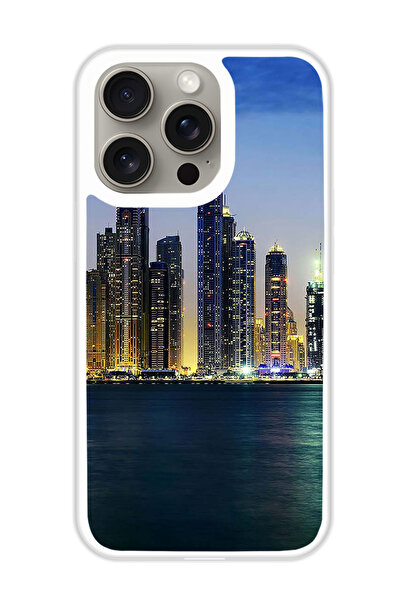 Theodor غطاء حماية لجهاز أبل آيفون 15 برو ماكس تاورز (مصد أبيض)