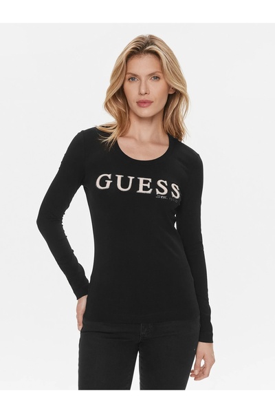 Guess Ls Rn Pony Hair Tee