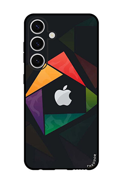 Theodor جراب واقٍ مضاد للخدش والصدمات لهاتف Samsung Galaxy S24 Plus مثلث الشكل