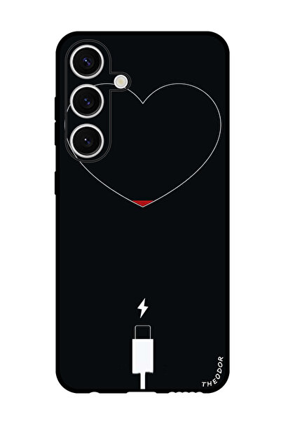 Theodor جراب واقٍ مضاد للخدش والصدمات لهاتف Samsung Galaxy S24، بطارية منخفضة