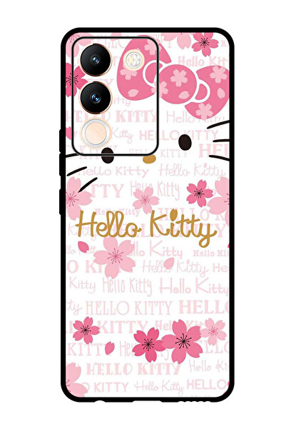 Theodor جراب واقٍ مضاد للخدش والصدمات لهاتف Vivo V29e Hello Kitty