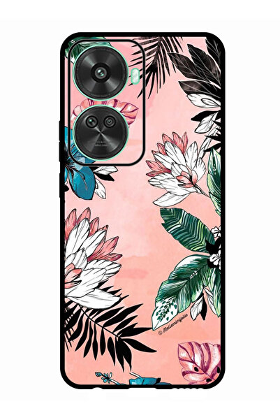 Theodor جراب واقٍ مضاد للخدش والصدمات لهاتف Huawei nova 11 SE بطبعة زهور وأوراق