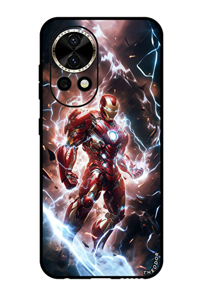 Theodor جراب واقٍ مضاد للخدش والصدمات لهاتف هواوي نوفا 12 برو آيرون مان 1