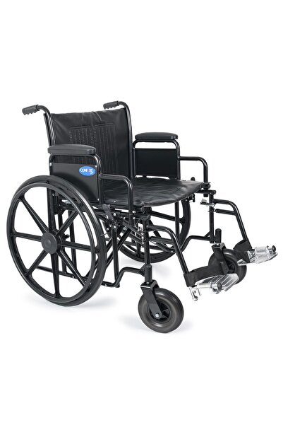 Comfort Plus Tekerlekli Sandalye | XXL 60 cm, Refakatçi Frenli, Çelik Gövde, ...