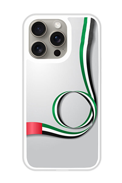 Theodor غطاء حماية لهاتف أبل آيفون 15 برو، علم الإمارات العربية المتحدة (مصد ...