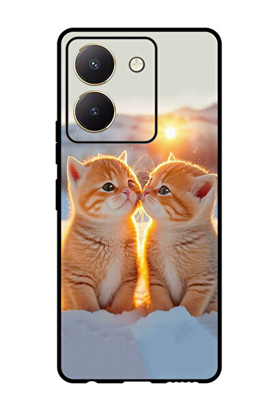 Theodor جراب واقٍ مضاد للخدش والصدمات لهاتف Vivo Y77t قطط لطيفة (2)