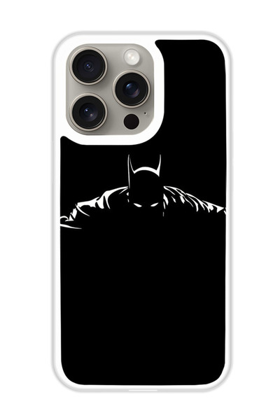 Theodor غطاء حماية لهاتف أبل آيفون 15 برو باتمان (مصد أبيض)