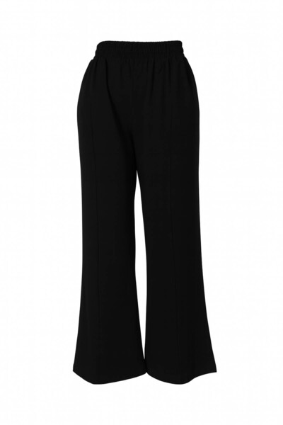 trender Black Women's Sweatpants Modal Striped Wide Leg