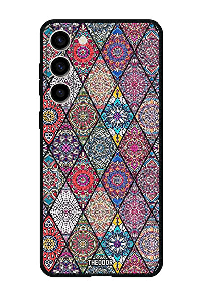 Theodor جراب واقٍ مضاد للخدش والصدمات لهاتف Samsung Galaxy S23 FE فن ماندالا