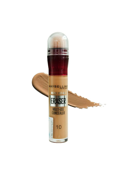 Maybelline NY Anti-Age Eraser Liquid Concealer with Sponge, shade 10 Caramel, 6.8ml