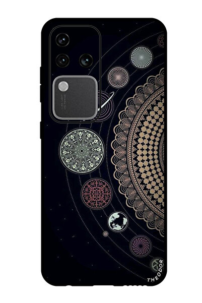 Theodor جراب واقٍ مضاد للخدش والصدمات لهاتف Vivo S18 Pro بتصميم فن الماندالا (2)