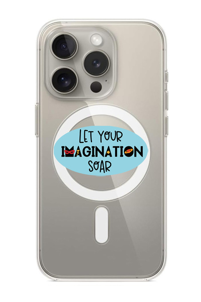 Theodor غلاف لهاتف iPhone 15 Pro Max متوافق مع MagSafe، غطاء مقاوم للصدمات، دع خيالك ينسخ