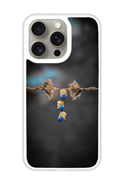 Theodor غطاء حماية لهاتف أبل آيفون 15 برو ماكس ميني معلق (مصد أبيض)