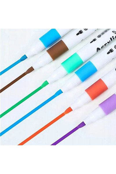zola Set of 60 acrylic markers, precise tip, universal, quick drying, multi-colored