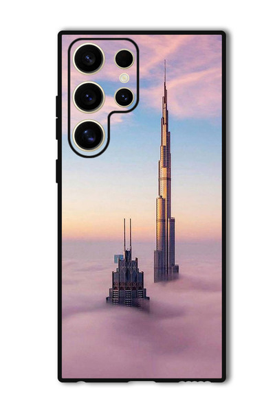 Theodor Protective Case For Samsung Galaxy S24 Ultra Burj Khalifa In Clouds