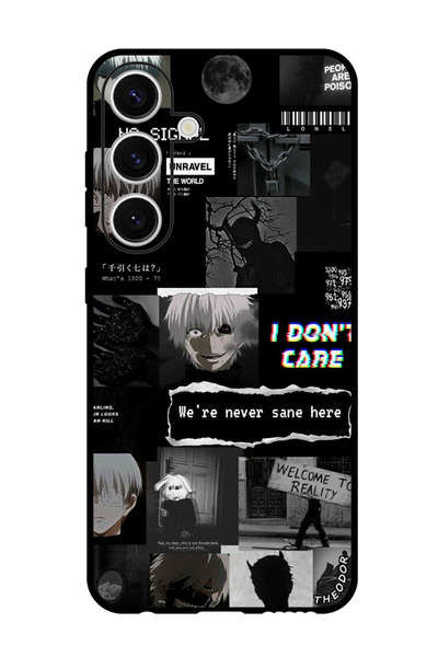 Theodor جراب واقٍ مضاد للخدش والصدمات لهاتف Samsung Galaxy S24، نحن لسنا عاقل...