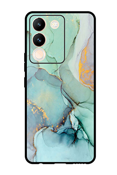 Theodor غطاء حماية مضاد للخدش والصدمات لهاتف Vivo Y200 مع خطوط الشقوق