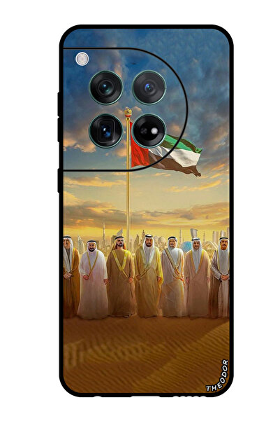 Theodor جراب واقٍ مضاد للخدش والصدمات لهاتف OnePlus 12، علم الإمارات العربية ...