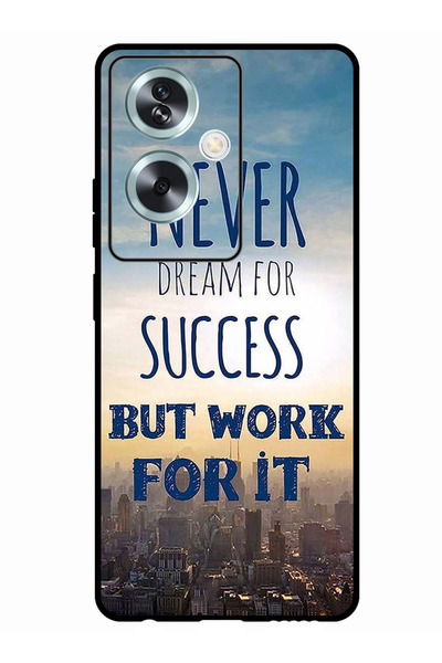 Theodor جراب واقٍ مضاد للخدش والصدمات لهاتف Oppo A79 5G لا يحلم أبدًا بالنجاح