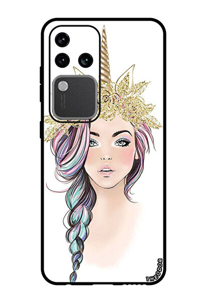 Theodor جراب واقٍ مضاد للخدش والصدمات لهاتف Vivo S18 Pro بتصميم فتاة يونيكورن...