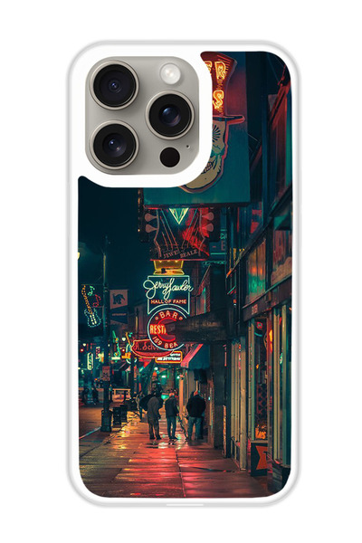 Theodor غطاء حماية لهاتف أبل آيفون 15 برو نايت ماركت (مصد أبيض)