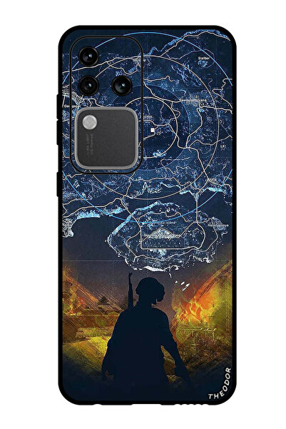 Theodor جراب واقٍ مضاد للخدش والصدمات لهاتف Vivo S18 Pro خريطة ببجي