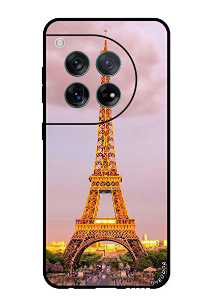 Theodor جراب واقٍ مضاد للخدش والصدمات لهاتف OnePlus 12 برج إيفل